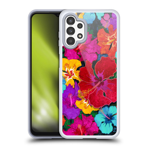 Suzan Lind Colours & Patterns Tropical Hibiscus Soft Gel Case for Samsung Galaxy A13 (2022)