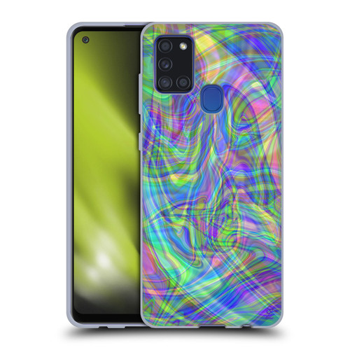 Suzan Lind Colours & Patterns Iridescent Abstract Soft Gel Case for Samsung Galaxy A21s (2020)