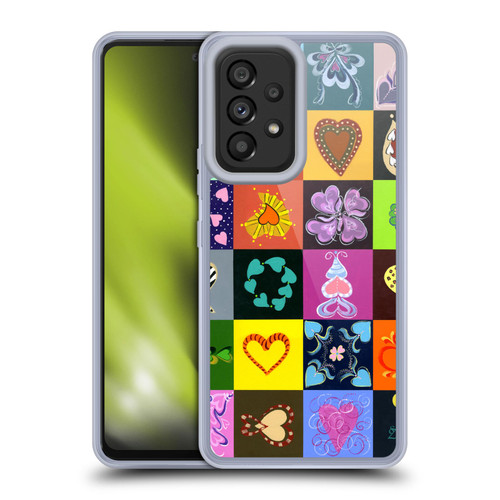 Suzan Lind Colours & Patterns Heart Quilt Soft Gel Case for Samsung Galaxy A53 5G (2022)