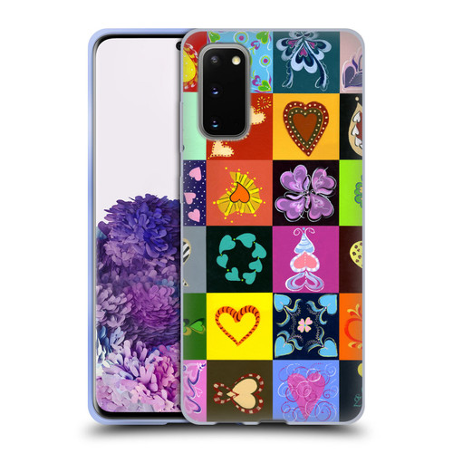 Suzan Lind Colours & Patterns Heart Quilt Soft Gel Case for Samsung Galaxy S20 / S20 5G