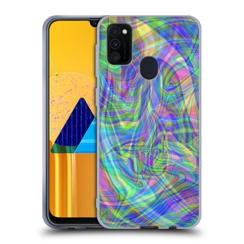 Suzan Lind Colours & Patterns Iridescent Abstract Soft Gel Case for Samsung Galaxy M30s (2019)/M21 (2020)