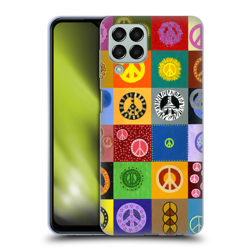 Suzan Lind Colours & Patterns Peace Quilt Soft Gel Case for Samsung Galaxy M33 (2022)