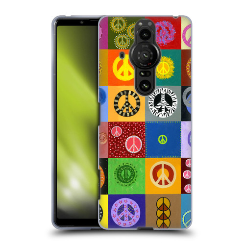 Suzan Lind Colours & Patterns Peace Quilt Soft Gel Case for Sony Xperia Pro-I