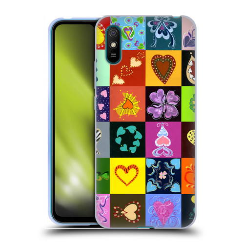 Suzan Lind Colours & Patterns Heart Quilt Soft Gel Case for Xiaomi Redmi 9A / Redmi 9AT