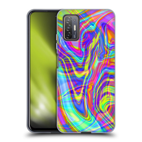 Suzan Lind Marble Illusion Rainbow Soft Gel Case for HTC Desire 21 Pro 5G