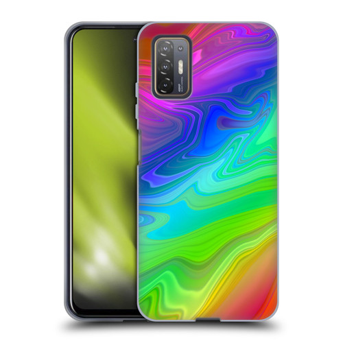 Suzan Lind Marble Rainbow Soft Gel Case for HTC Desire 21 Pro 5G