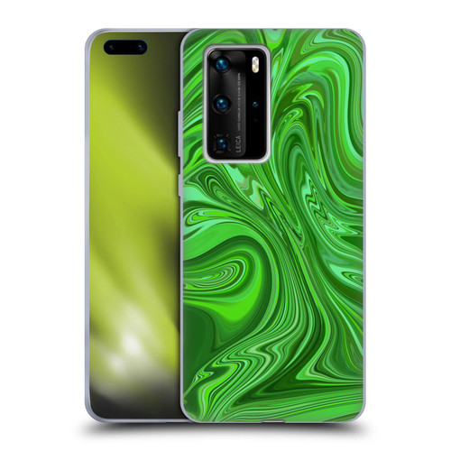 Suzan Lind Marble Emerald Green Soft Gel Case for Huawei P40 Pro / P40 Pro Plus 5G