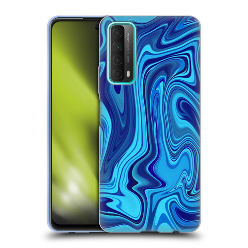 Suzan Lind Marble Blue Soft Gel Case for Huawei P Smart (2021)