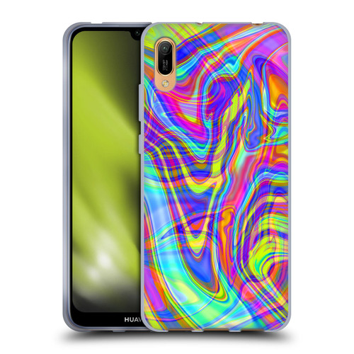 Suzan Lind Marble Illusion Rainbow Soft Gel Case for Huawei Y6 Pro (2019)