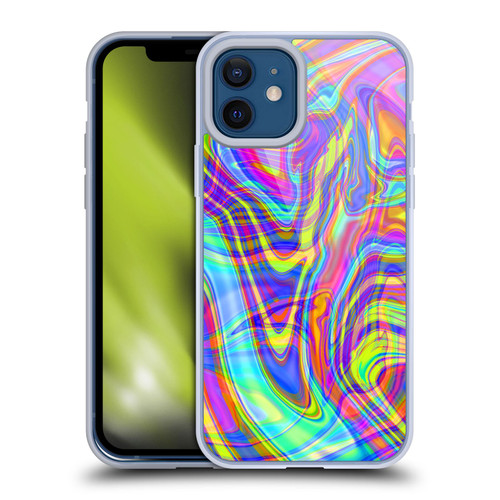 Suzan Lind Marble Illusion Rainbow Soft Gel Case for Apple iPhone 12 / iPhone 12 Pro