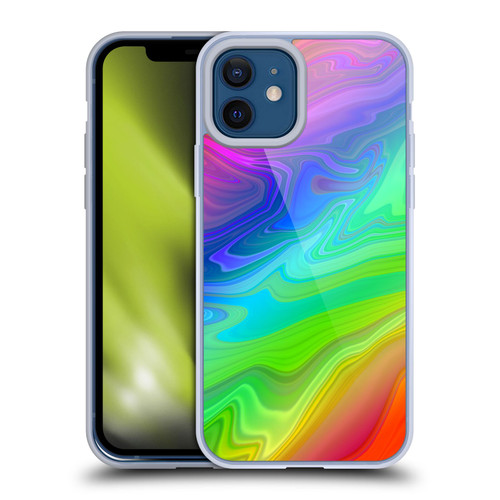 Suzan Lind Marble Rainbow Soft Gel Case for Apple iPhone 12 / iPhone 12 Pro