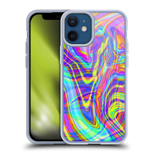 Suzan Lind Marble Illusion Rainbow Soft Gel Case for Apple iPhone 12 Mini