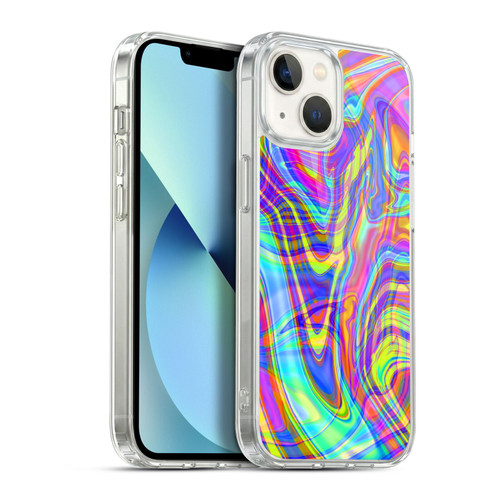 Suzan Lind Marble Illusion Rainbow Soft Gel Case for Apple iPhone 13