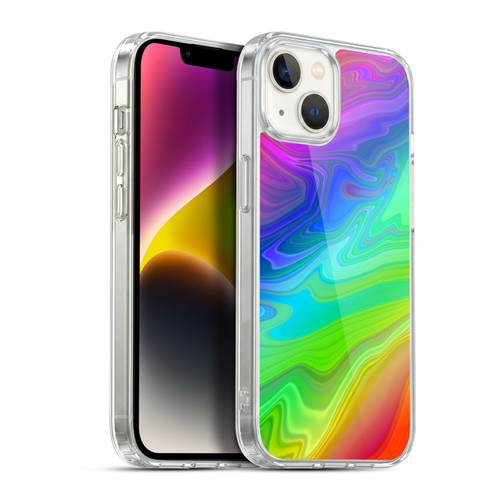 Suzan Lind Marble Rainbow Soft Gel Case for Apple iPhone 14 Plus & MagSafe