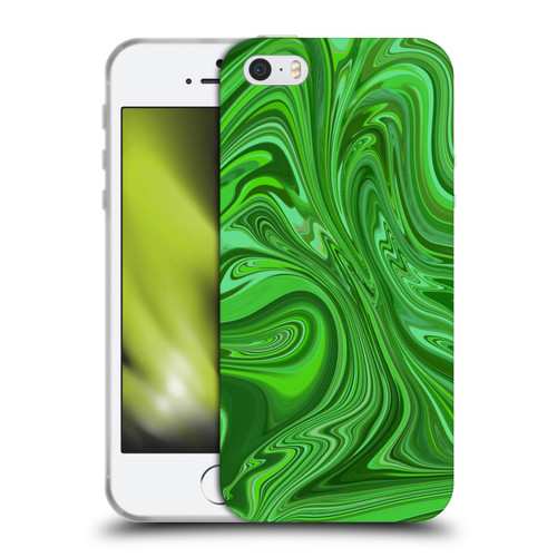 Suzan Lind Marble Emerald Green Soft Gel Case for Apple iPhone 5 / 5s / iPhone SE 2016