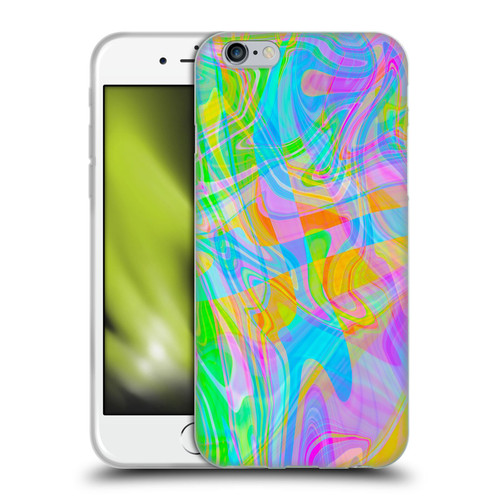 Suzan Lind Marble Abstract Rainbow Soft Gel Case for Apple iPhone 6 / iPhone 6s