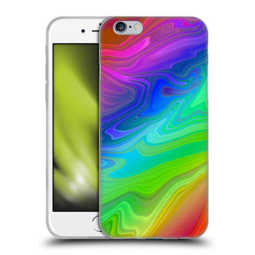Suzan Lind Marble Rainbow Soft Gel Case for Apple iPhone 6 / iPhone 6s
