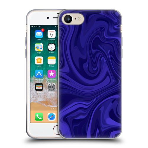 Suzan Lind Marble Indigo Soft Gel Case for Apple iPhone 7 / 8 / SE 2020 & 2022