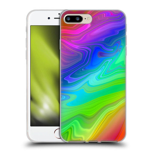 Suzan Lind Marble Rainbow Soft Gel Case for Apple iPhone 7 Plus / iPhone 8 Plus