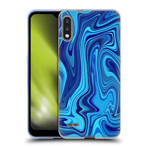 Suzan Lind Marble Blue Soft Gel Case for LG K22