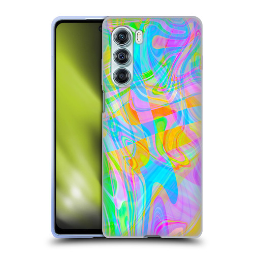 Suzan Lind Marble Abstract Rainbow Soft Gel Case for Motorola Edge S30 / Moto G200 5G