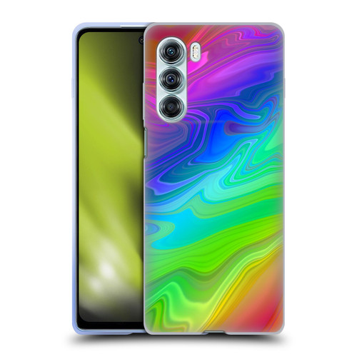 Suzan Lind Marble Rainbow Soft Gel Case for Motorola Edge S30 / Moto G200 5G