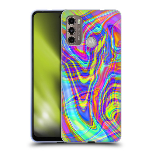 Suzan Lind Marble Illusion Rainbow Soft Gel Case for Motorola Moto G60 / Moto G40 Fusion
