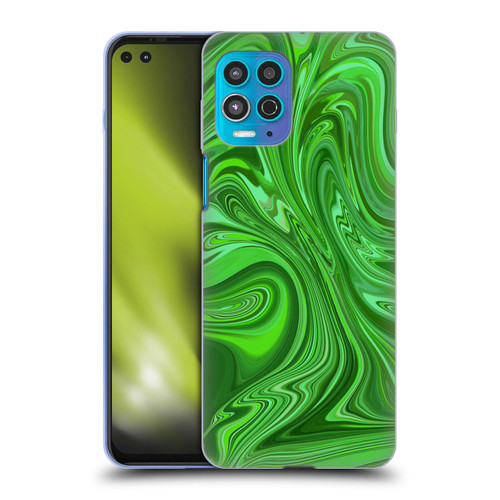 Suzan Lind Marble Emerald Green Soft Gel Case for Motorola Moto G100