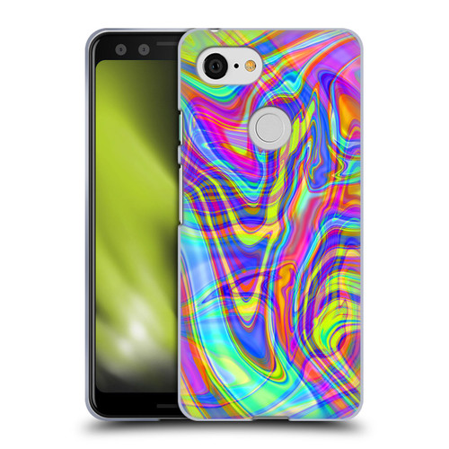 Suzan Lind Marble Illusion Rainbow Soft Gel Case for Google Pixel 3