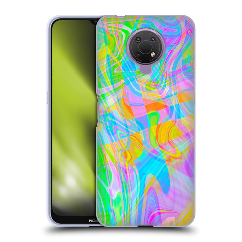 Suzan Lind Marble Abstract Rainbow Soft Gel Case for Nokia G10