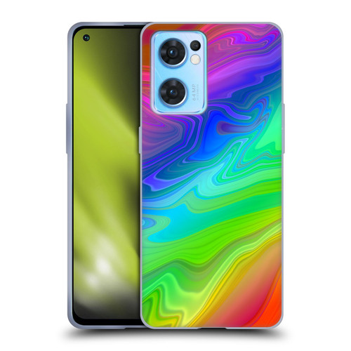 Suzan Lind Marble Rainbow Soft Gel Case for OPPO Reno7 5G / Find X5 Lite