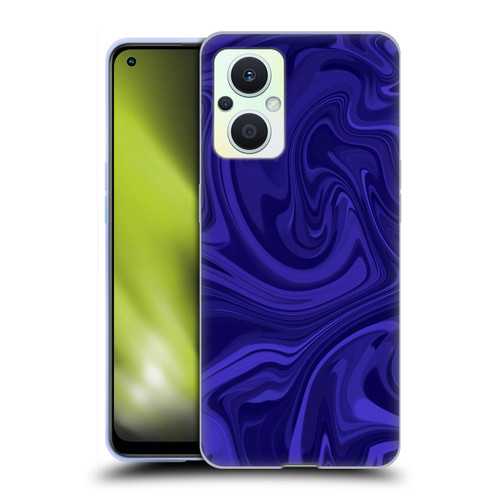 Suzan Lind Marble Indigo Soft Gel Case for OPPO Reno8 Lite