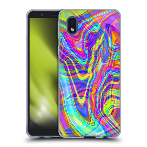Suzan Lind Marble Illusion Rainbow Soft Gel Case for Samsung Galaxy A01 Core (2020)