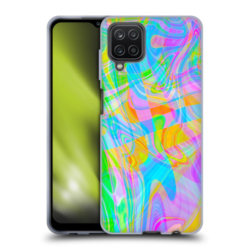 Suzan Lind Marble Abstract Rainbow Soft Gel Case for Samsung Galaxy A12 (2020)