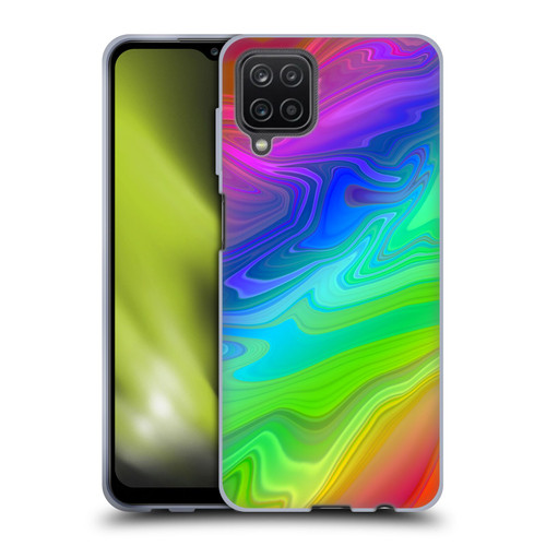 Suzan Lind Marble Rainbow Soft Gel Case for Samsung Galaxy A12 (2020)