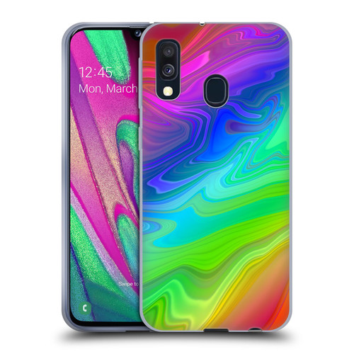 Suzan Lind Marble Rainbow Soft Gel Case for Samsung Galaxy A40 (2019)