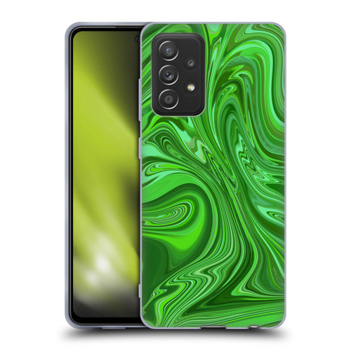 Suzan Lind Marble Emerald Green Soft Gel Case for Samsung Galaxy A52 / A52s / 5G (2021)