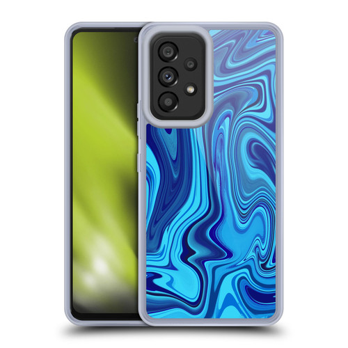Suzan Lind Marble Blue Soft Gel Case for Samsung Galaxy A53 5G (2022)