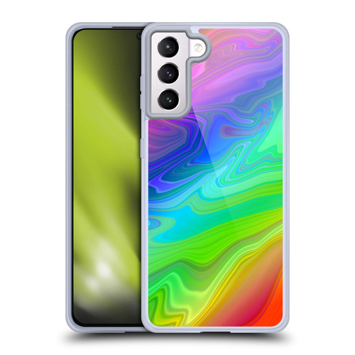 Suzan Lind Marble Rainbow Soft Gel Case for Samsung Galaxy S21+ 5G