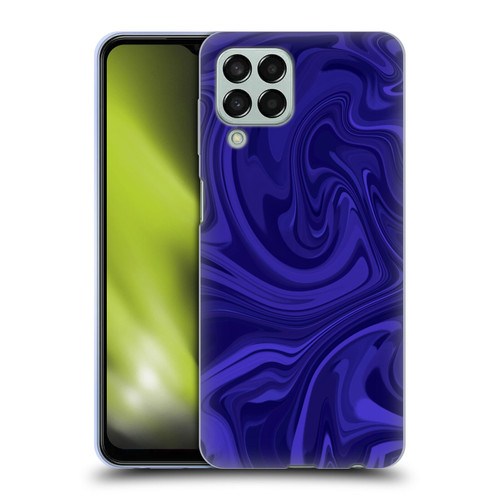 Suzan Lind Marble Indigo Soft Gel Case for Samsung Galaxy M33 (2022)