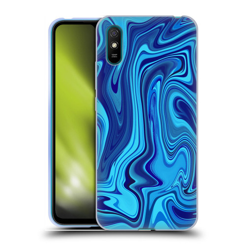Suzan Lind Marble Blue Soft Gel Case for Xiaomi Redmi 9A / Redmi 9AT