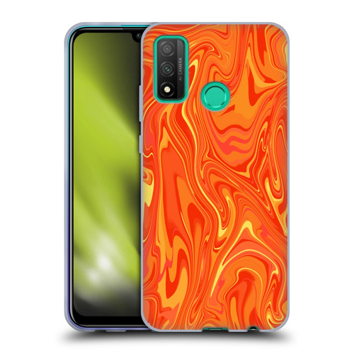 Suzan Lind Marble 2 Orange Soft Gel Case for Huawei P Smart (2020)