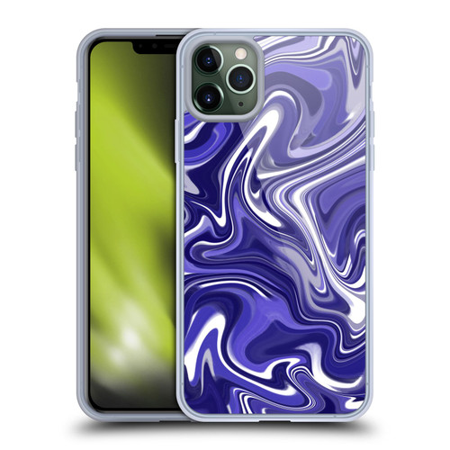 Suzan Lind Marble 2 Dark Violet Soft Gel Case for Apple iPhone 11 Pro Max