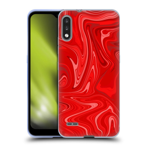 Suzan Lind Marble 2 Red Soft Gel Case for LG K22