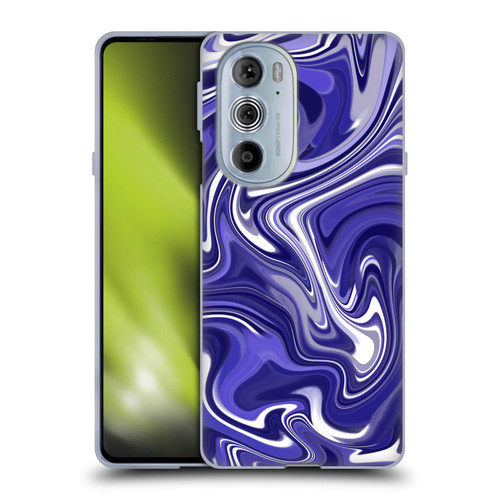 Suzan Lind Marble 2 Dark Violet Soft Gel Case for Motorola Edge X30