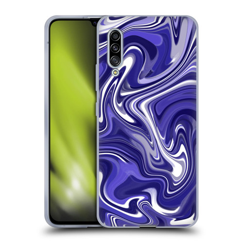 Suzan Lind Marble 2 Dark Violet Soft Gel Case for Samsung Galaxy A90 5G (2019)