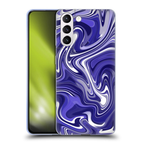 Suzan Lind Marble 2 Dark Violet Soft Gel Case for Samsung Galaxy S21+ 5G