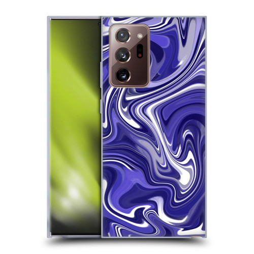 Suzan Lind Marble 2 Dark Violet Soft Gel Case for Samsung Galaxy Note20 Ultra / 5G