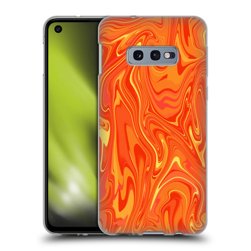 Suzan Lind Marble 2 Orange Soft Gel Case for Samsung Galaxy S10e