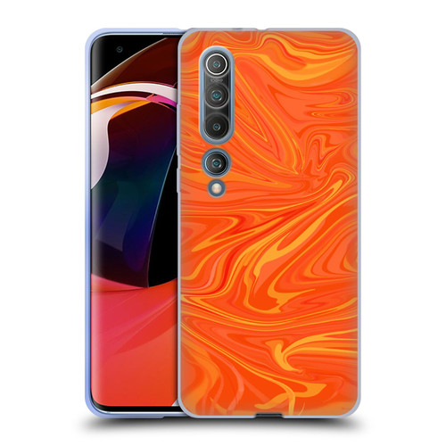 Suzan Lind Marble 2 Honey Orange Soft Gel Case for Xiaomi Mi 10 5G / Mi 10 Pro 5G